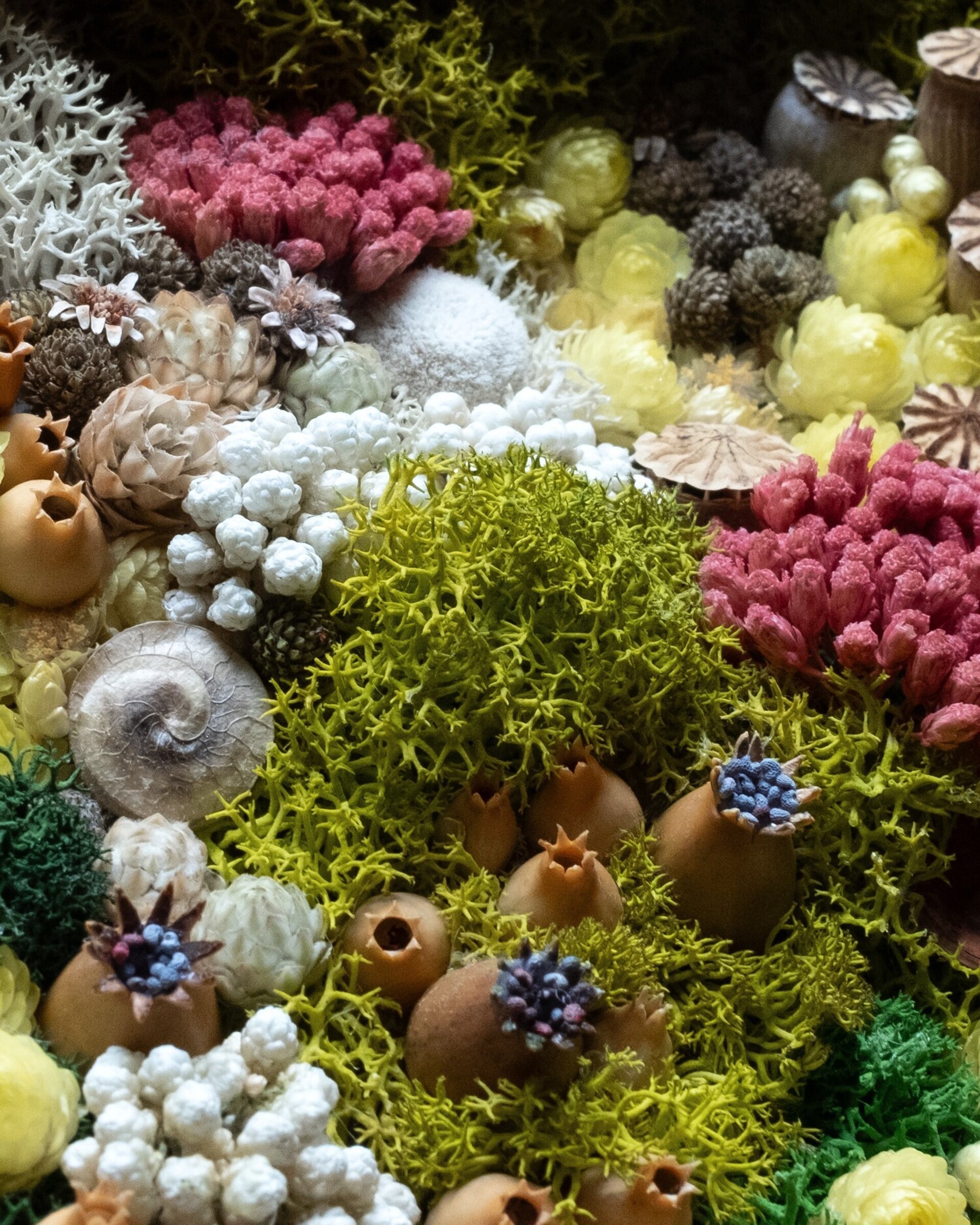 Cuadro floral artesanal “Primavera” (17x12 cm) - 3