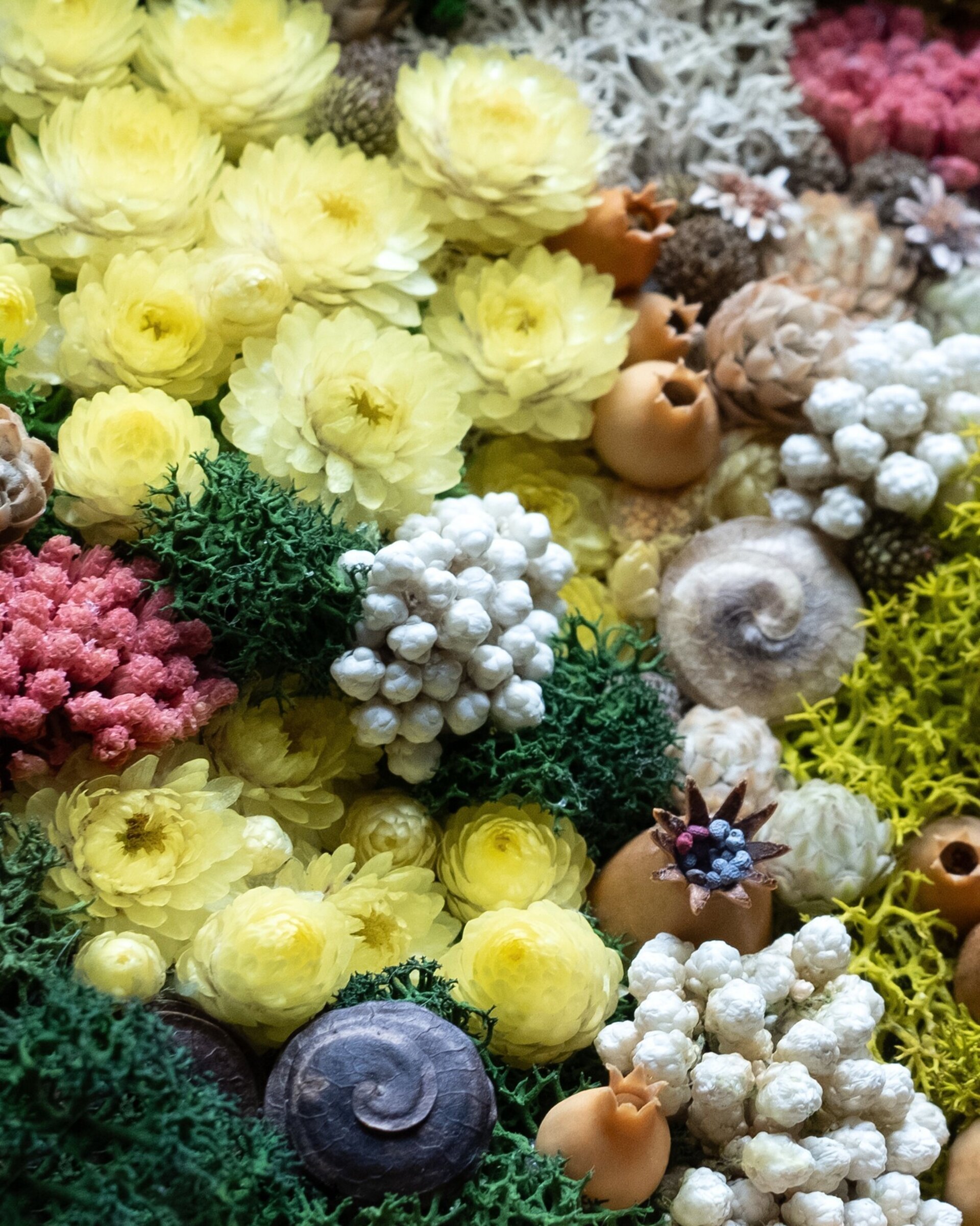 Cuadro floral artesanal “Primavera” (17x12 cm) - 2