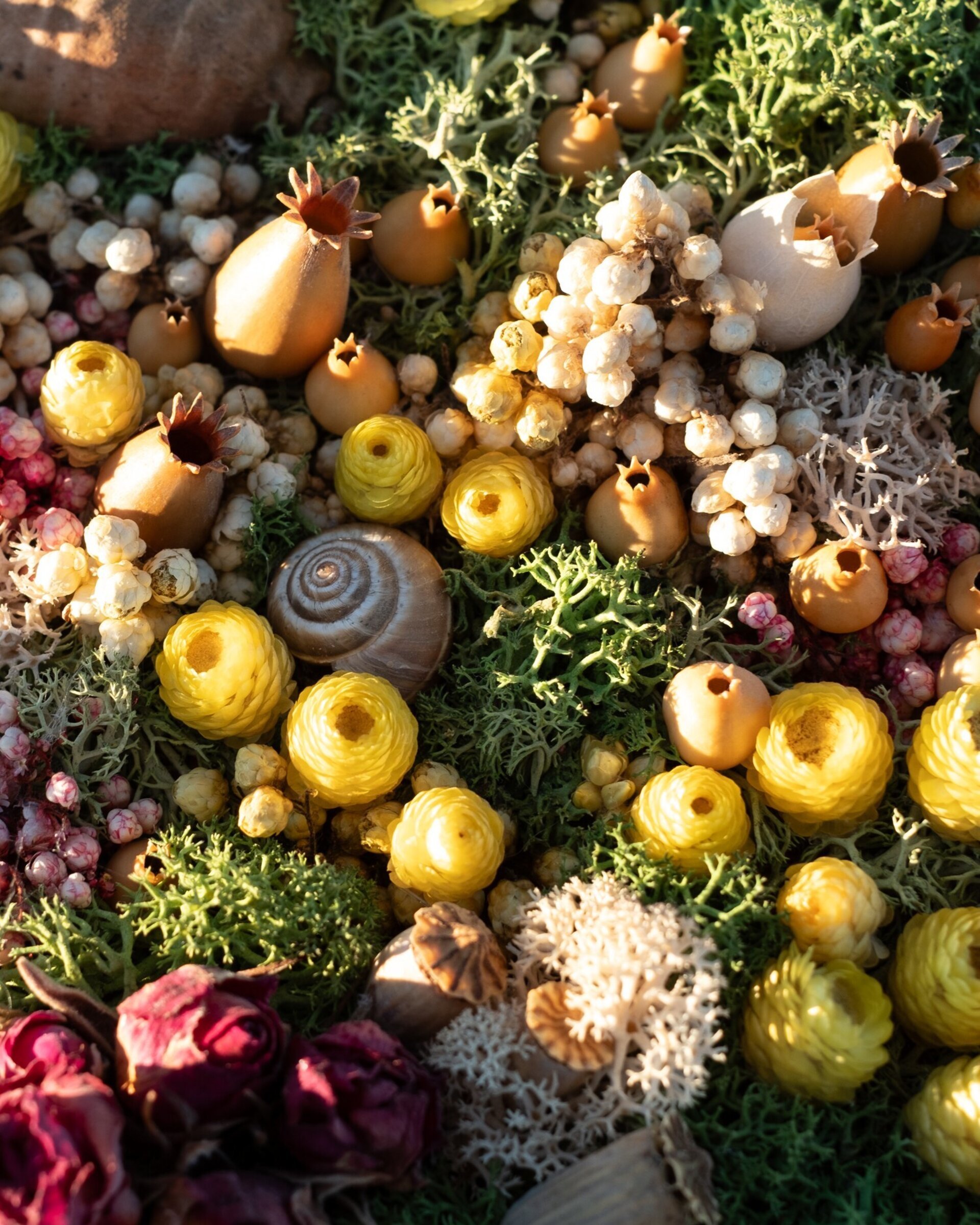 Cuadro floral artesanal “Rústico” (26x21 cm) - 3