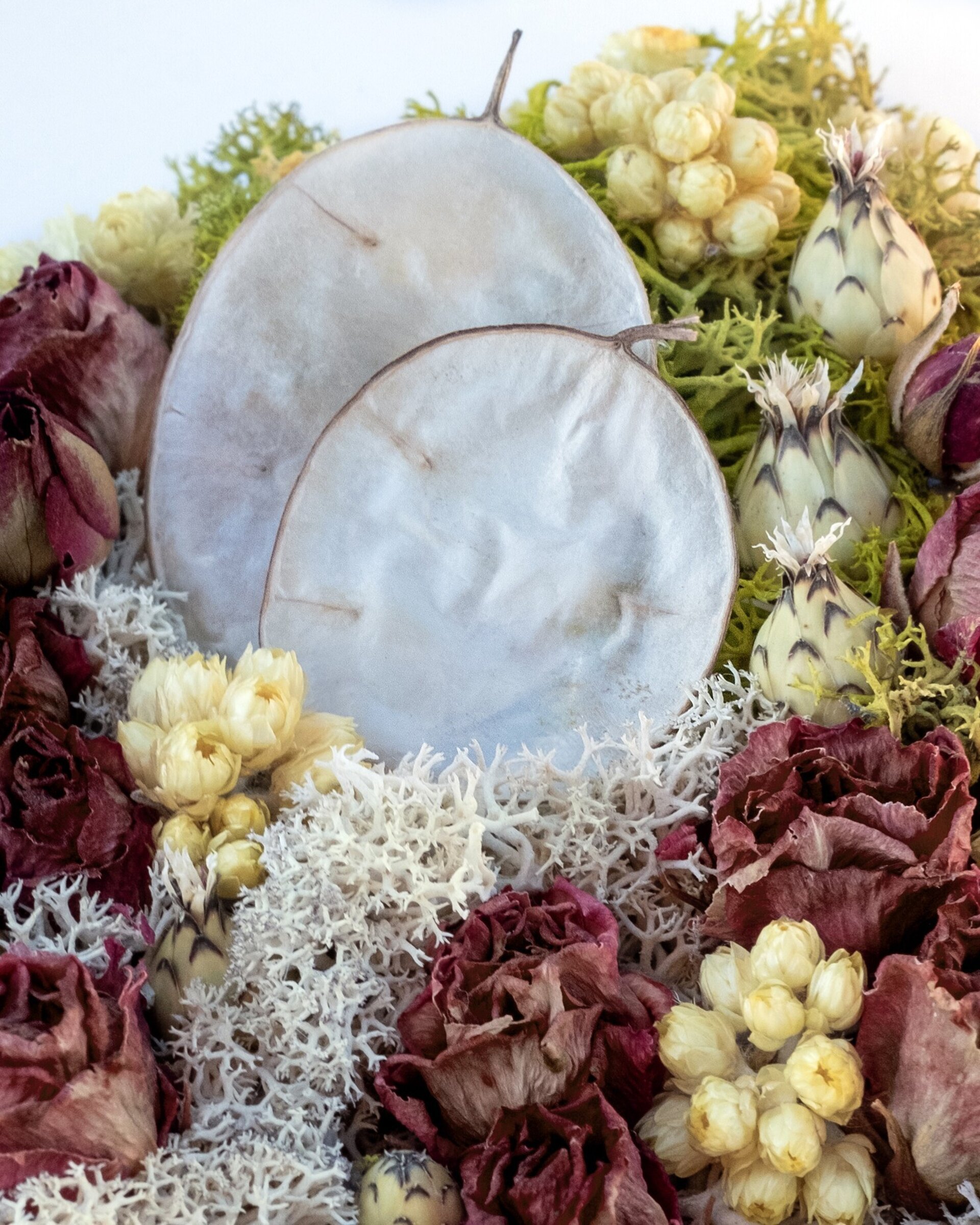 Cuadro floral artesanal “Mini rosas” (27x27 cm) - 2