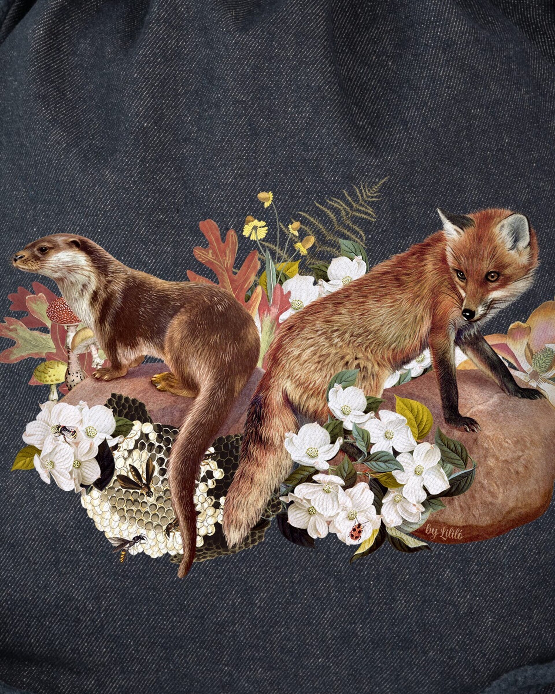 *Solidaria: Bolsa Denim - 4 diseños - 10